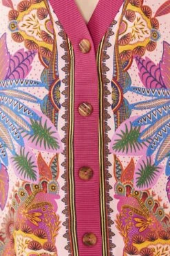 Farm Rio Pink Macaw Scarf Lenzing™ Ecovero™ Viscose Cardigan 8 Farm Rio Pink Macaw Scarf Lenzing™ Ecovero™ Viscose Cardigan -Farm Rio 306755 04