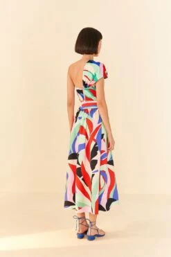 Farm Rio Colorful Monstera Midi Skirt -Farm Rio 306895 04