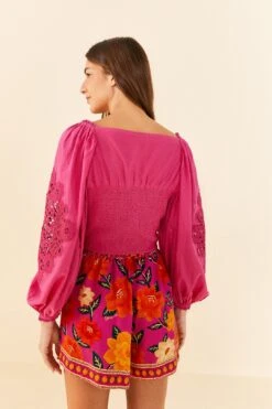 Farm Rio Pink Lace Blouse 10 Farm Rio Pink Lace Blouse -Farm Rio 306900 04