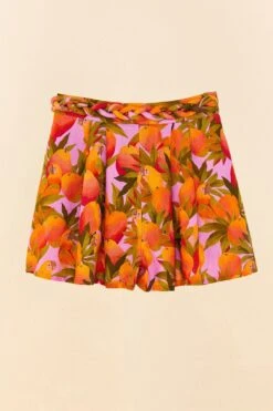 Farm Rio Lilac Mango Macaws Shorts -Farm Rio 306909 06