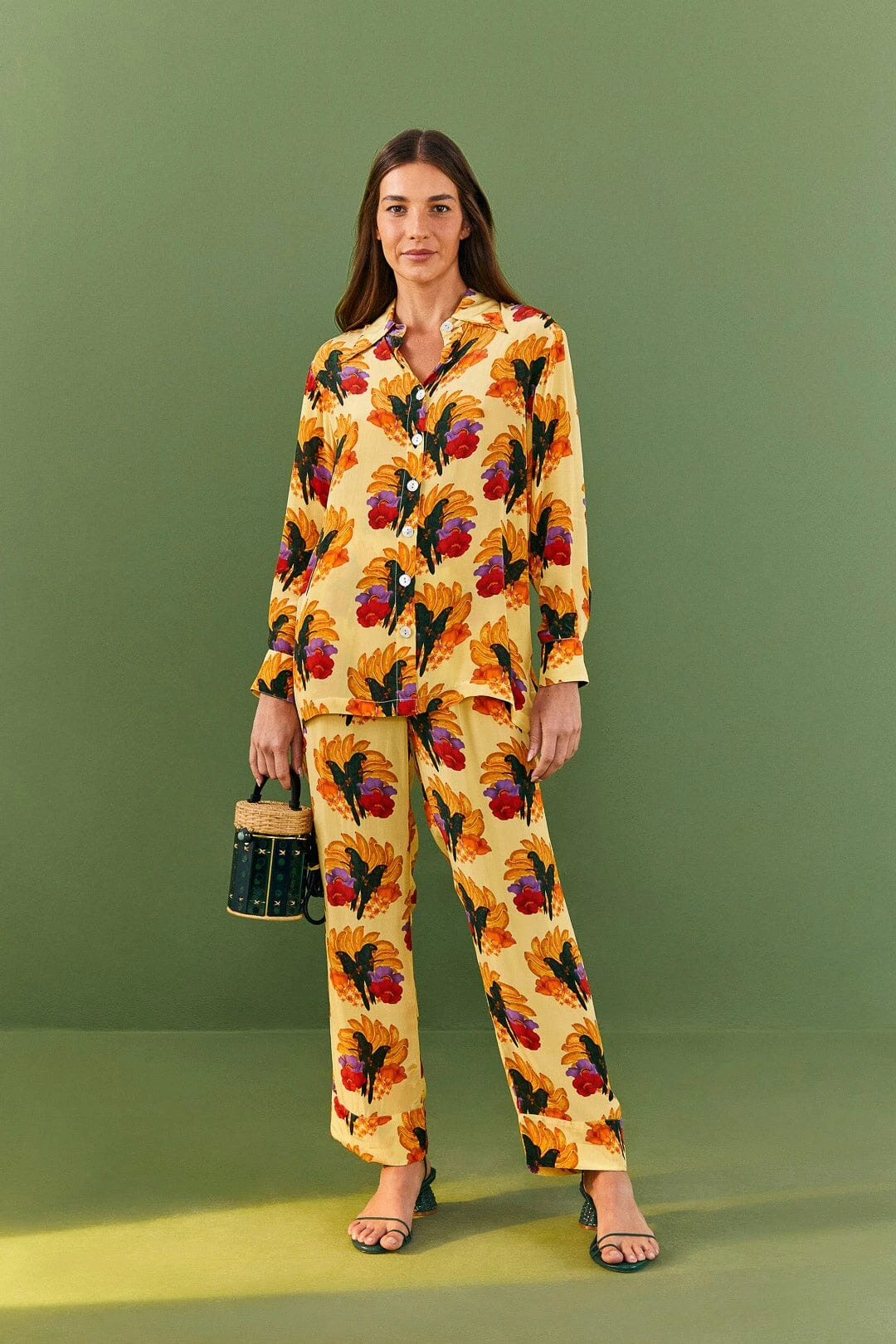 Farm Rio Banana Nest Pajama Shirt 2 Farm Rio Banana Nest Pajama Shirt - Image 2