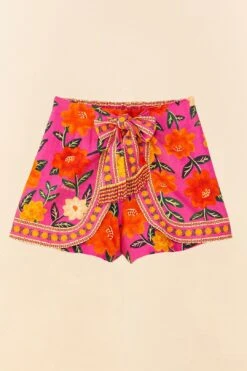 Farm Rio Pink Flower Tapestry Shorts 9 Farm Rio Pink Flower Tapestry Shorts -Farm Rio 306990 06