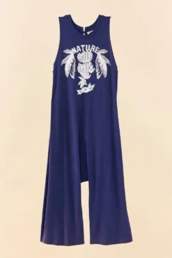 Navy Blue Nature Organic Cotton Jumpsuit -Farm Rio 307001 06