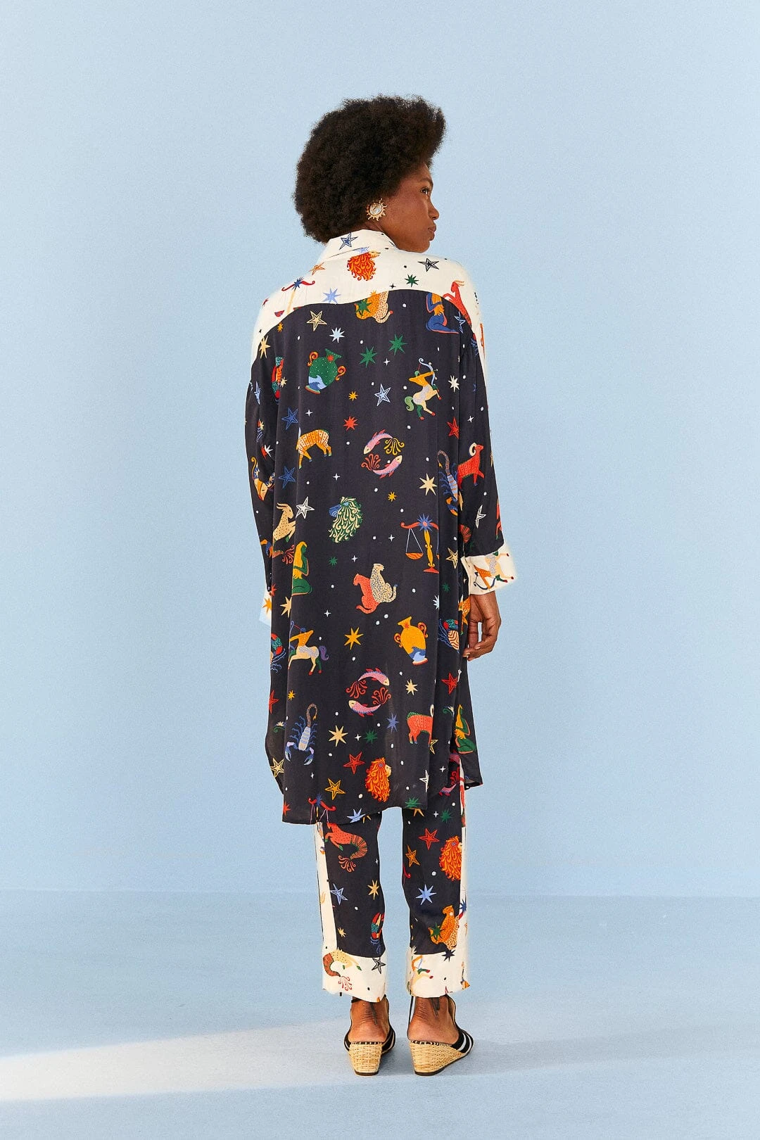 Farm Rio Zodiac Lenzing™ Ecovero™ Viscose Shirtdress 4 Farm Rio Zodiac Lenzing™ Ecovero™ Viscose Shirtdress - Image 4