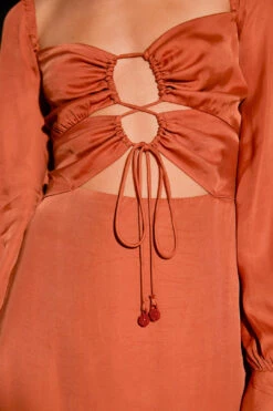 Farm Rio Caramel Cut Out Maxi Dress -Farm Rio 308183 05