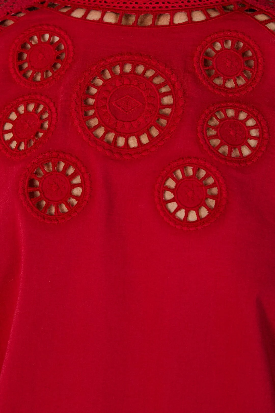 Farm Rio Red Romantic Blouse 4 Farm Rio Red Romantic Blouse - Image 4