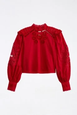 Farm Rio Red Romantic Blouse 9 Farm Rio Red Romantic Blouse -Farm Rio 308188 06