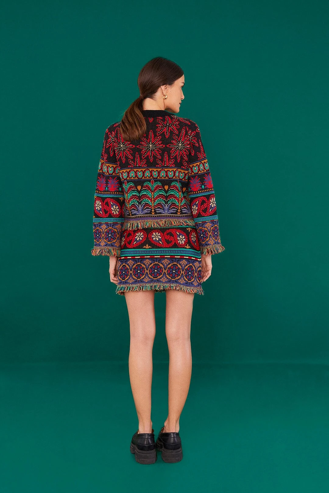 Farm Rio Black Night Sky Sweater 2 Farm Rio Black Night Sky Sweater - Image 2