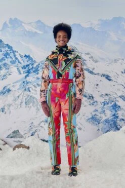Farm Rio Mixed Scarves Ski Jumpsuit