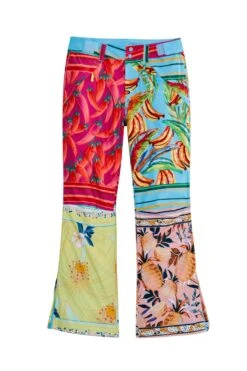 Farm Rio Mixed Scarves Ski Pants -Farm Rio 308307 06