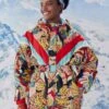 Farm Rio Banana Bunch Ski Puffer Jacket