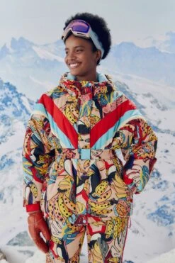 Farm Rio Banana Bunch Ski Puffer Jacket