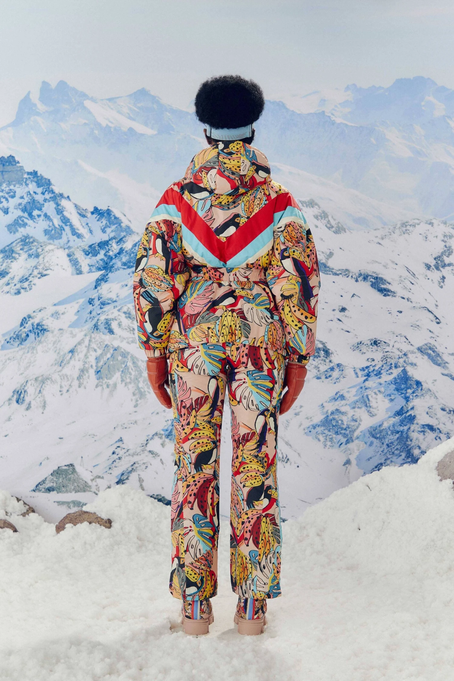 Farm Rio Banana Bunch Ski Puffer Jacket 2 Farm Rio Banana Bunch Ski Puffer Jacket - Image 2