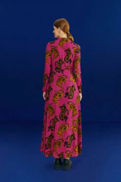Farm Rio Pink Wild Leopards Maxi Dress 9 Farm Rio Pink Wild Leopards Maxi Dress -Farm Rio 308345 04