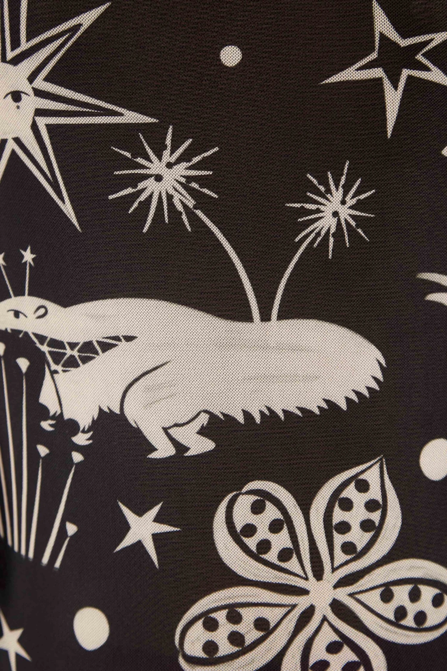 Black & White Cerrado Sky Tulle Blouse 4 Black & White Cerrado Sky Tulle Blouse - Image 4