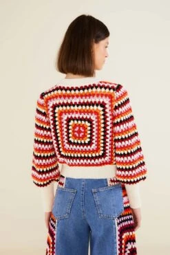 Farm Rio Multicolor Crochet Sweater -Farm Rio 309106 03