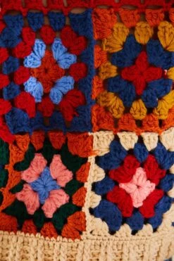 Farm Rio Multicolor Patchwork Crochet Vest -Farm Rio 309108 04