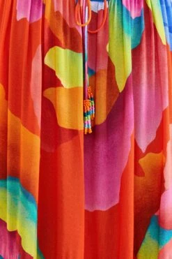 Farm Rio Red Ombre Chita Maxi Dress -Farm Rio 309149 04