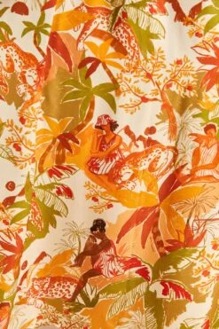 Farm Rio Sand Leopard Forest Maxi Dress -Farm Rio 309151 05