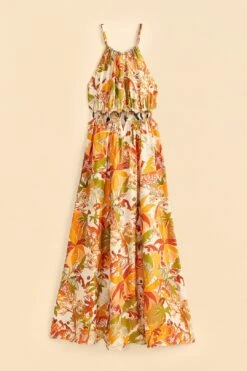 Farm Rio Sand Leopard Forest Maxi Dress -Farm Rio 309151 06