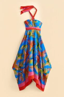 Farm Rio Blue Painted Birds Maxi Dress -Farm Rio 309153 05 efddd033 04a6 4f72 bffe 73a8ec50d51f