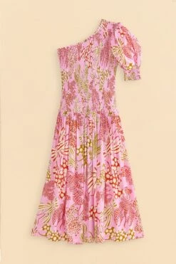 Farm Rio Pink Mixed Lobsters Midi Dress 13 Farm Rio Pink Mixed Lobsters Midi Dress -Farm Rio 309155 07