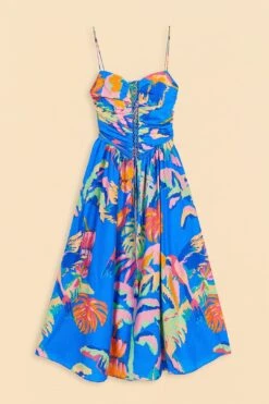 Farm Rio Blue Painted Jungle Midi Dress 11 Farm Rio Blue Painted Jungle Midi Dress -Farm Rio 309160 06