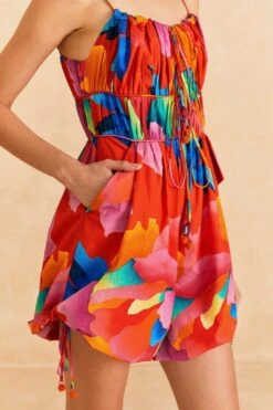 Farm Rio Red Ombre Chita Organic Cotton Romper 8 Farm Rio Red Ombre Chita Organic Cotton Romper -Farm Rio 309164 03