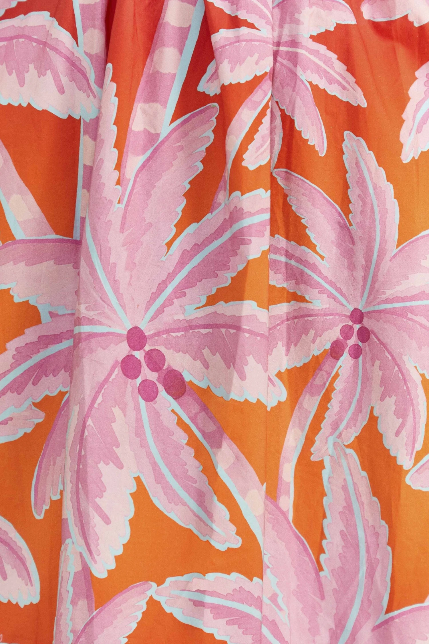 Farm Rio Red Coconut Tree Organic Cotton Midi Dress 5 Farm Rio Red Coconut Tree Organic Cotton Midi Dress - Image 5