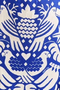 Farm Rio Navy Blue Jungle Scarf Midi Dress -Farm Rio 309189 06