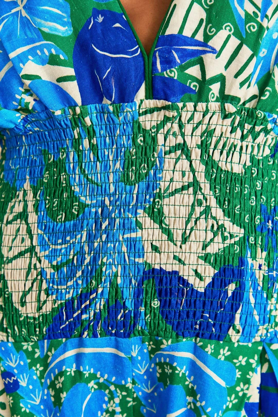 Farm Rio Green Jungle Panther Jumpsuit 5 Farm Rio Green Jungle Panther Jumpsuit - Image 5