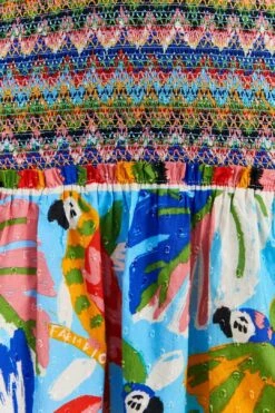 Farm Rio Colorful Forest V Neck Mini Dress 10 Farm Rio Colorful Forest V Neck Mini Dress -Farm Rio 309198 05