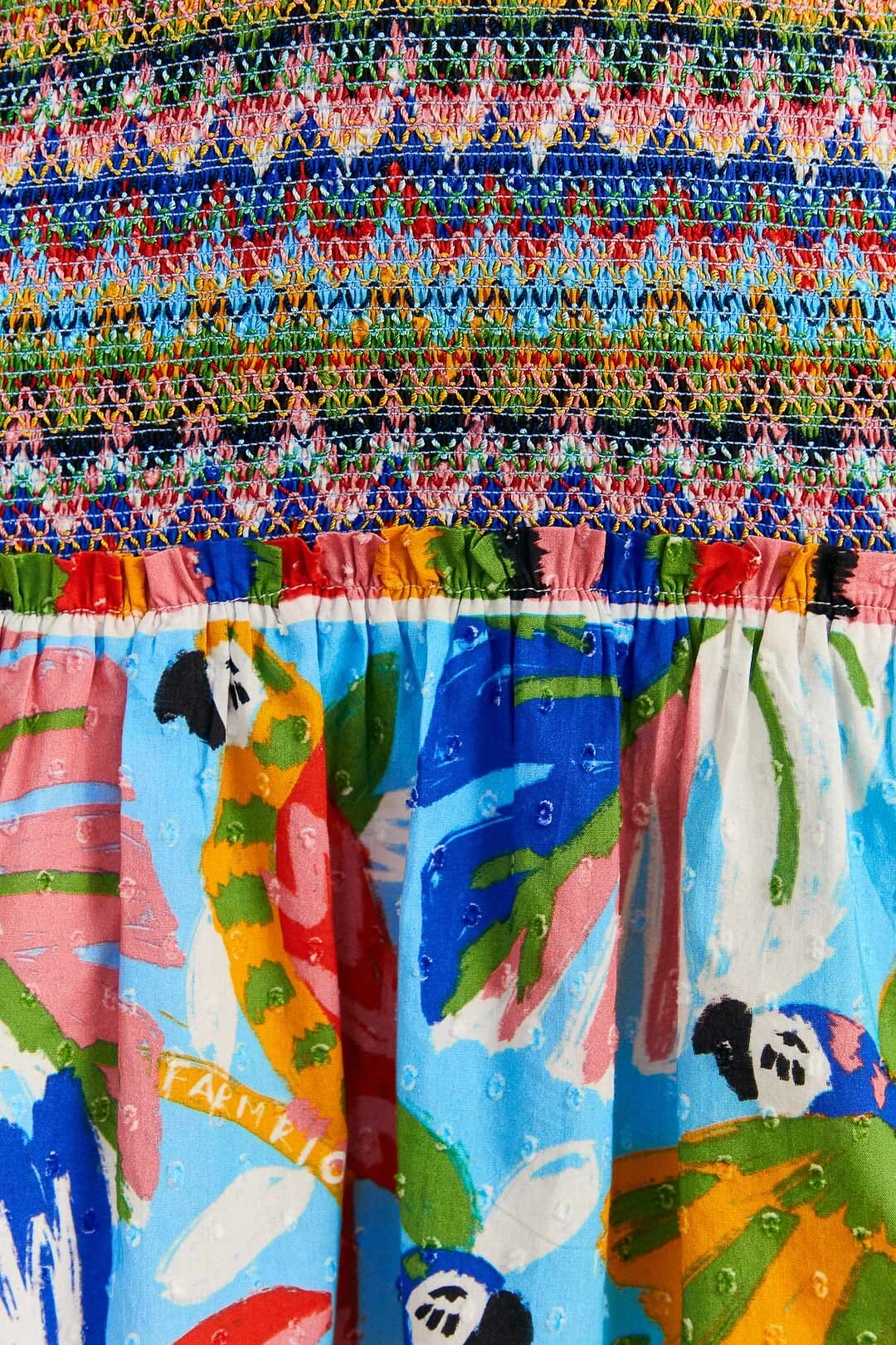 Farm Rio Colorful Forest V Neck Mini Dress 5 Farm Rio Colorful Forest V Neck Mini Dress - Image 5