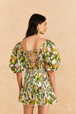 Farm Rio Off-White Fruit Orchard Mini Skirt -Farm Rio 309205 04