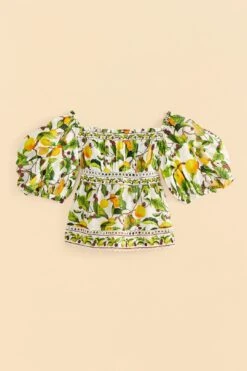 Farm Rio Off-White Fruit Orchard Blouse -Farm Rio 309214 06