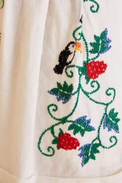 Farm Rio Cross Stitch Toucan Embroidered Romper -Farm Rio 309230 05