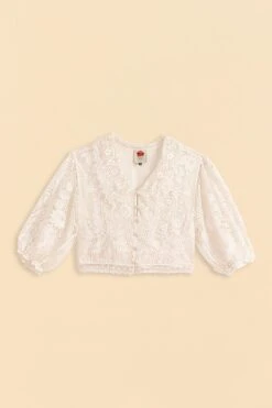 Farm Rio Off-White Guipure Collar Blouse 11 Farm Rio Off-White Guipure Collar Blouse -Farm Rio 309240 06