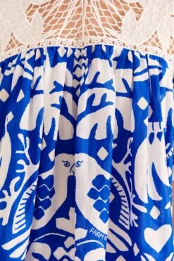 Farm Rio Navy Blue Jungle Scarf Blouse -Farm Rio 309249 05