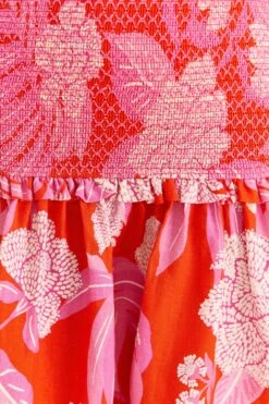 Farm Rio Red Dewdrop Floral Mini Dress -Farm Rio 309259 05