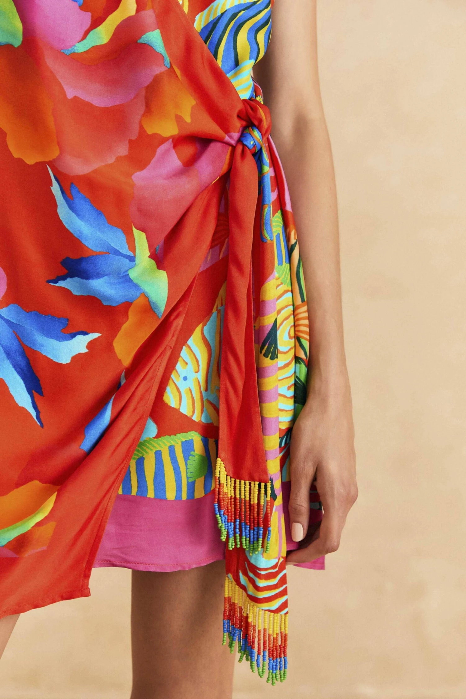 Farm Rio Mixed Ombre Chita Scarf Lenzing™ Ecovero™ Viscose Mini Dress 3 Farm Rio Mixed Ombre Chita Scarf Lenzing™ Ecovero™ Viscose Mini Dress - Image 3