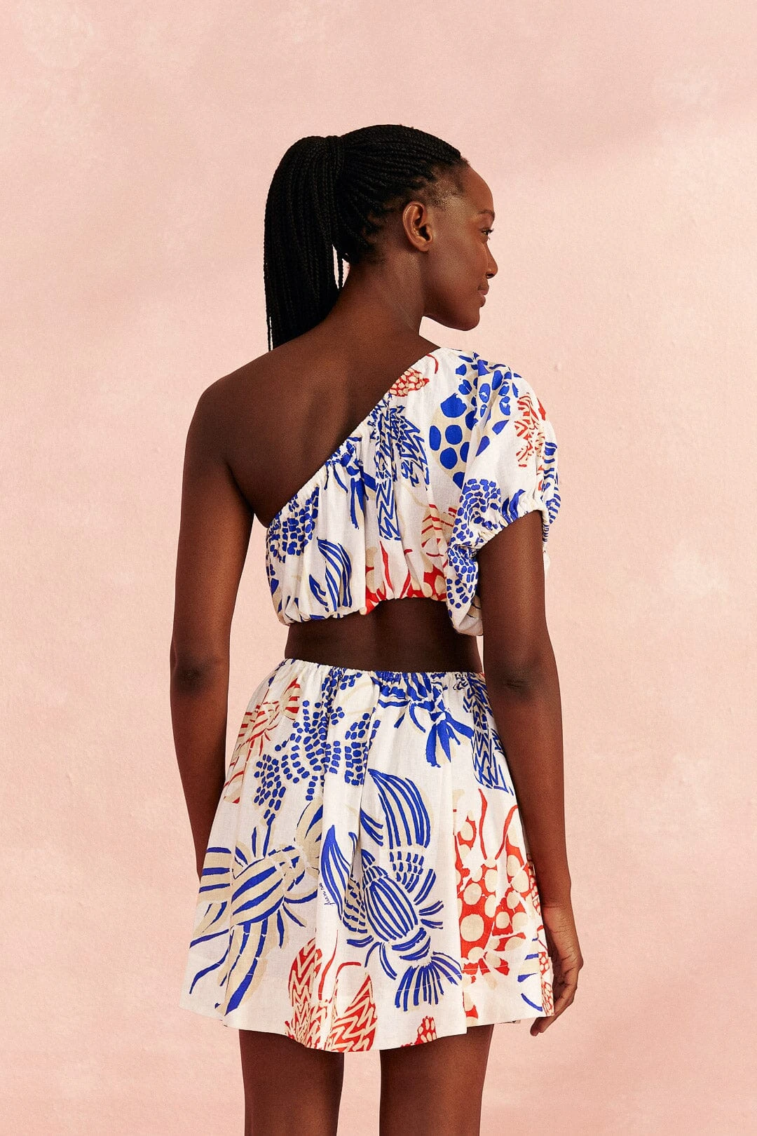 Farm Rio Off-White Mixed Lobsters Mini Dress 4 Farm Rio Off-White Mixed Lobsters Mini Dress - Image 4