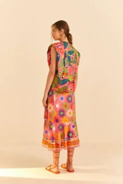 Farm Rio Coral Graphic Macaws Organic Cotton T-Shirt 9 Farm Rio Coral Graphic Macaws Organic Cotton T-Shirt -Farm Rio 309282 04