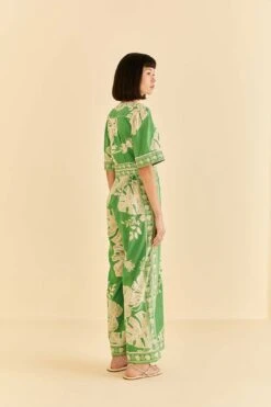 Farm Rio Green Lace Monsteras Jumpsuit -Farm Rio 309284 04