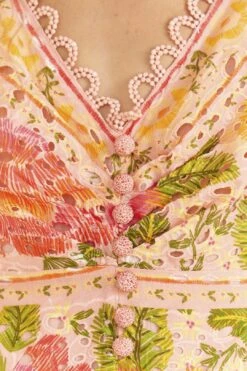 Farm Rio Pink Blooming Floral Midi Dress -Farm Rio 309286 05