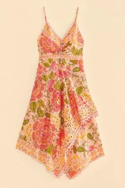 Farm Rio Pink Blooming Floral Midi Dress -Farm Rio 309286 06