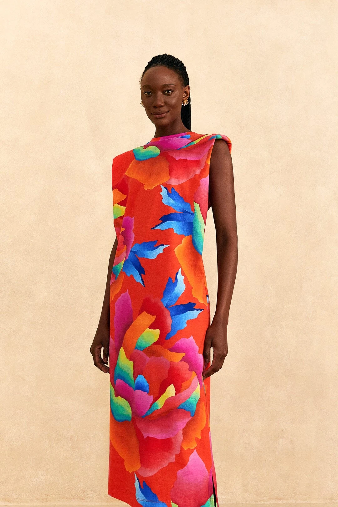 Farm Rio Red Ombre Chita T-Shirt Dress 2 Farm Rio Red Ombre Chita T-Shirt Dress - Image 2