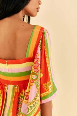 Farm Rio Beach Toucans Scarf Midi Dress -Farm Rio 309297 05