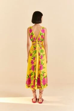 Farm Rio Yellow Romantic Garden Midi Dress 15 Farm Rio Yellow Romantic Garden Midi Dress -Farm Rio 309298 04 780d4384 a32d 48ef a58e a885193785e5