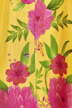 Farm Rio Yellow Romantic Garden Midi Dress 13 Farm Rio Yellow Romantic Garden Midi Dress -Farm Rio 309298 05