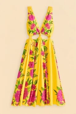 Farm Rio Yellow Romantic Garden Midi Dress 17 Farm Rio Yellow Romantic Garden Midi Dress -Farm Rio 309298 06 89065831 43e9 45d0 a245 83776dade038